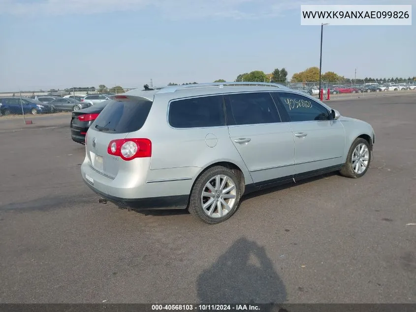 2010 Volkswagen Passat Komfort VIN: WVWXK9ANXAE099826 Lot: 40568103