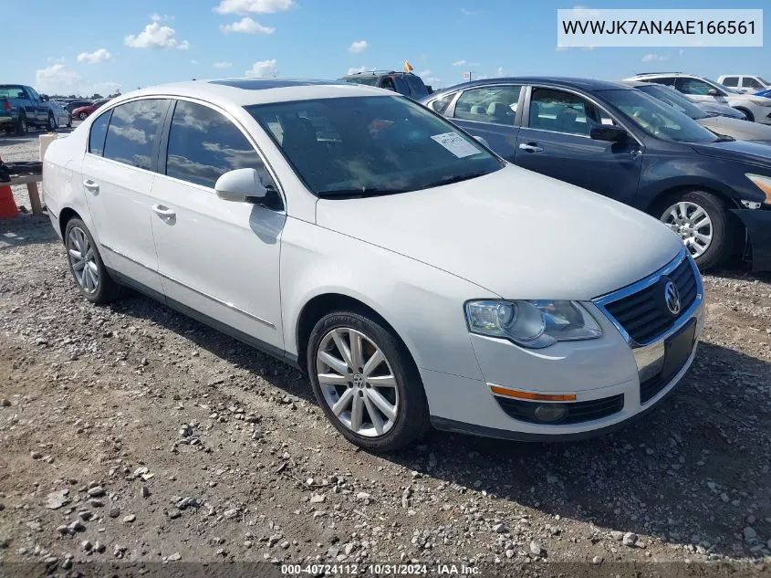 2010 Volkswagen Passat Komfort VIN: WVWJK7AN4AE166561 Lot: 40724112