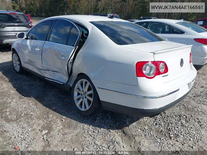 2010 Volkswagen Passat Komfort VIN: WVWJK7AN4AE166561 Lot: 40724112