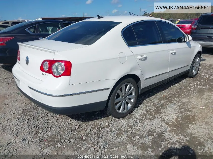 2010 Volkswagen Passat Komfort VIN: WVWJK7AN4AE166561 Lot: 40724112