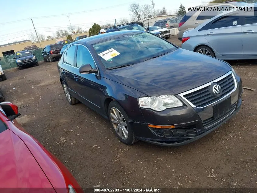 WVWJK7AN6AE139412 2010 Volkswagen Passat Komfort