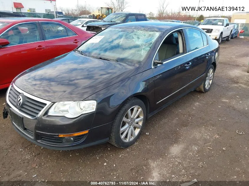 WVWJK7AN6AE139412 2010 Volkswagen Passat Komfort