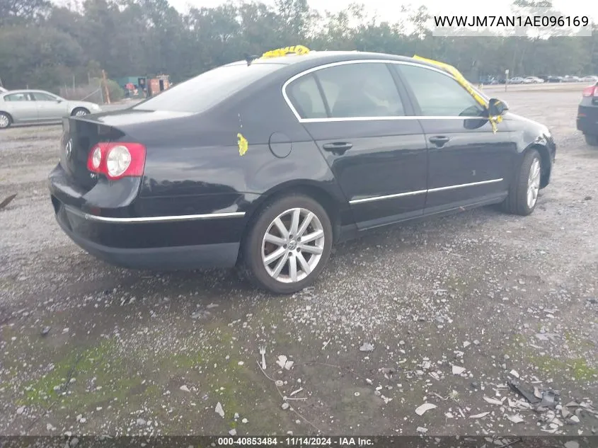 2010 Volkswagen Passat Komfort VIN: WVWJM7AN1AE096169 Lot: 40853484