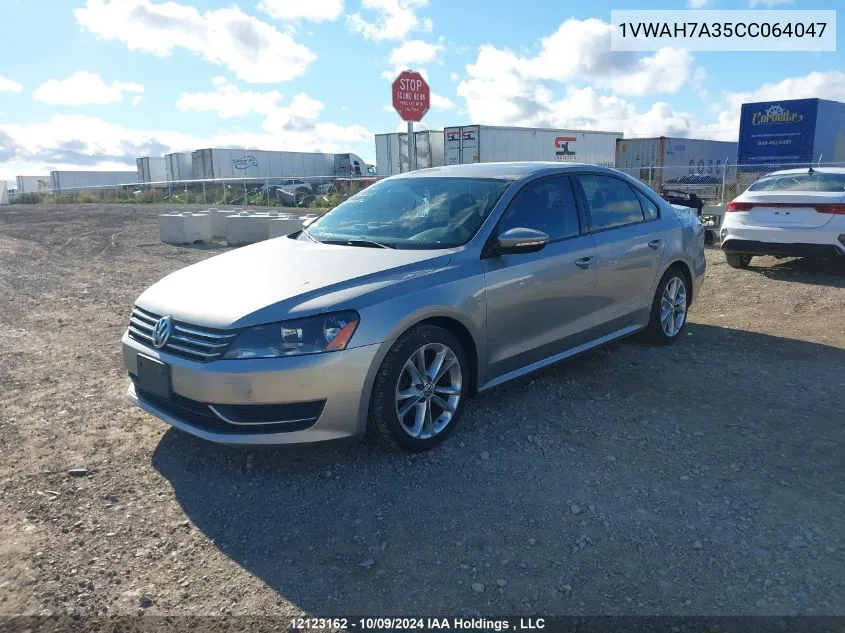 1VWAH7A35CC064047 2012 Volkswagen Passat