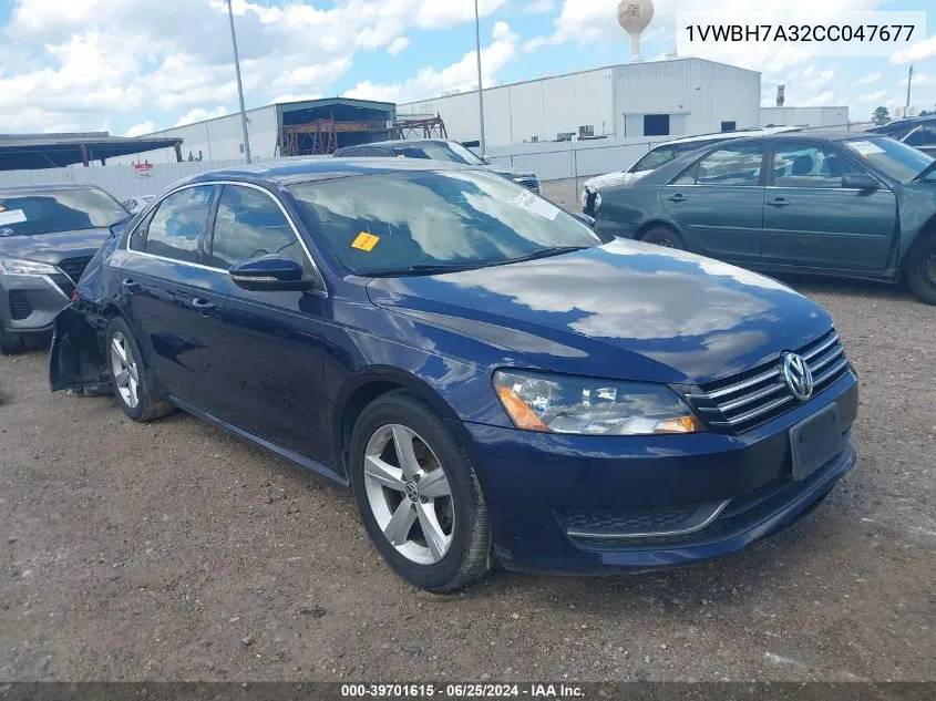 1VWBH7A32CC047677 2012 Volkswagen Passat 2.5L Se