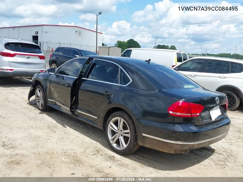 2012 Volkswagen Passat 2.0L Tdi Sel Premium VIN: 1VWCN7A39CC084495 Lot: 39962499