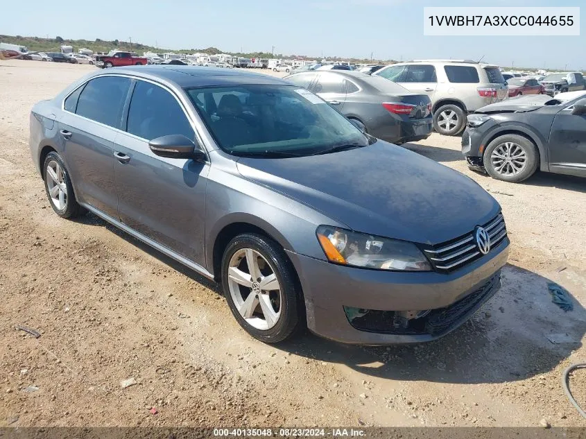 1VWBH7A3XCC044655 2012 Volkswagen Passat 2.5L Se