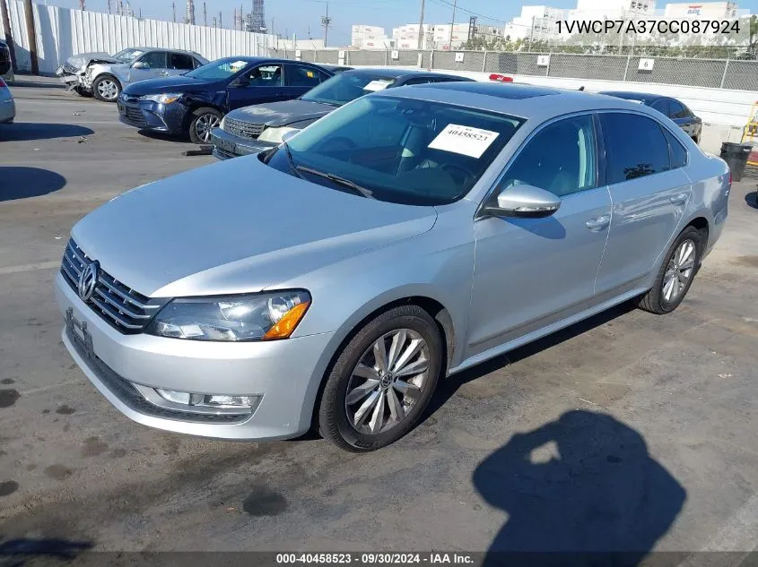 2012 Volkswagen Passat 2.5L Sel Premium VIN: 1VWCP7A37CC087924 Lot: 40458523