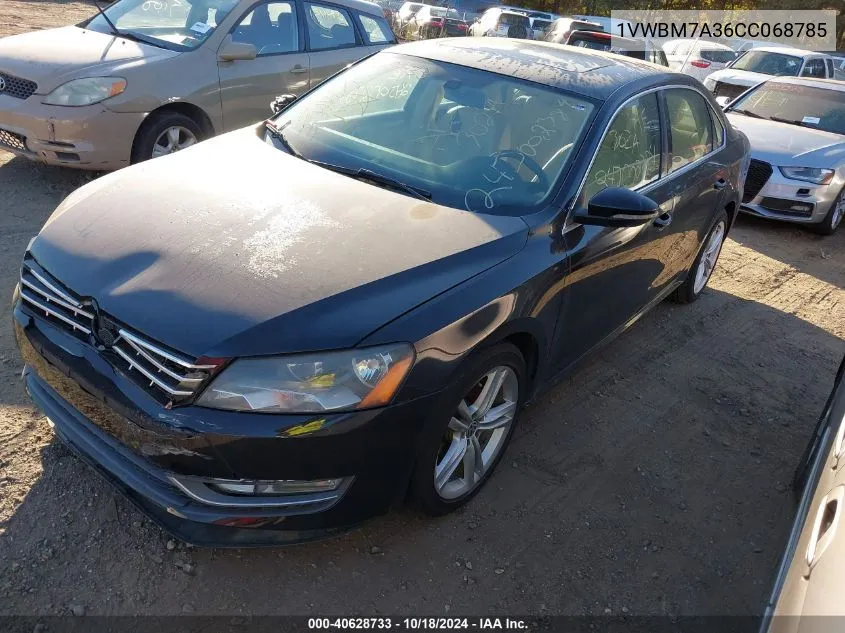 2012 Volkswagen Passat 3.6L V6 Se VIN: 1VWBM7A36CC068785 Lot: 40628733