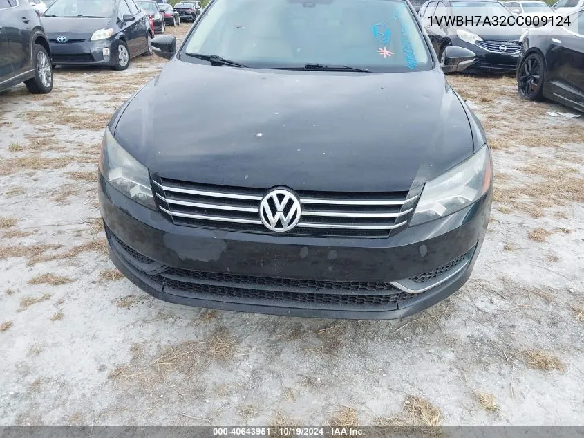 2012 Volkswagen Passat 2.5L Se VIN: 1VWBH7A32CC009124 Lot: 40643951