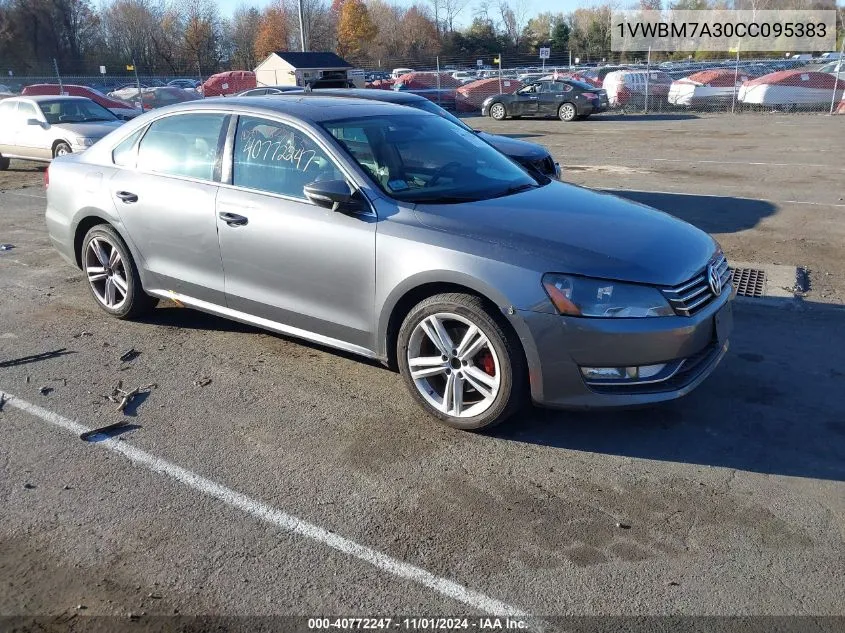 2012 Volkswagen Passat 3.6L V6 Se VIN: 1VWBM7A30CC095383 Lot: 40772247