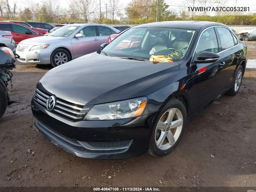 1VWBH7A37CC053281 2012 Volkswagen Passat 2.5L Se