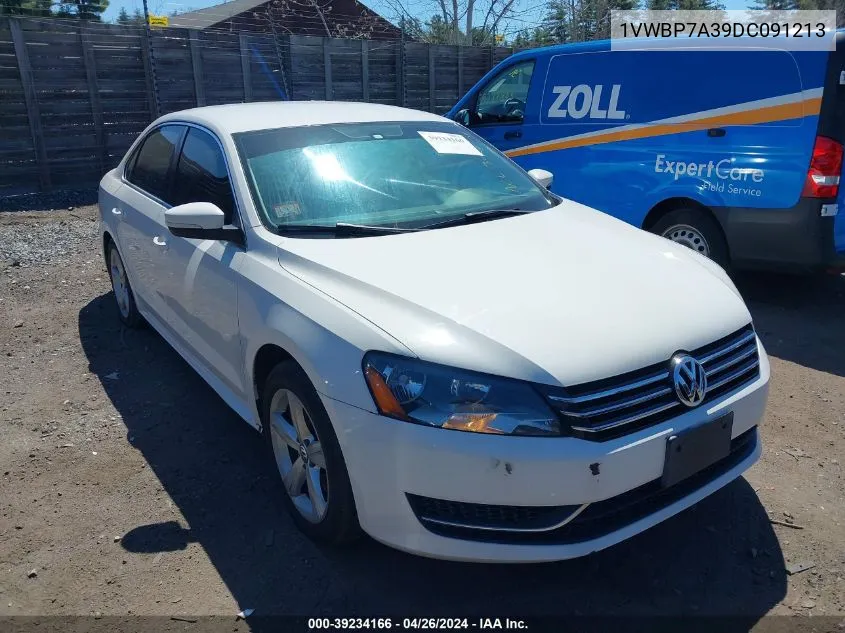 1VWBP7A39DC091213 2013 Volkswagen Passat 2.5L Se