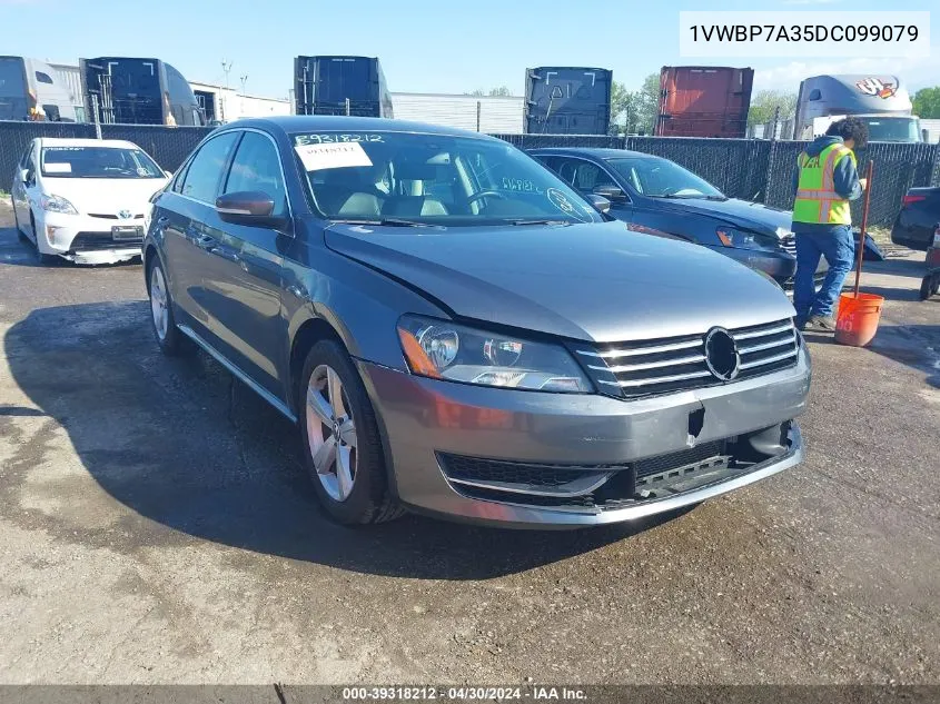 1VWBP7A35DC099079 2013 Volkswagen Passat 2.5L Se