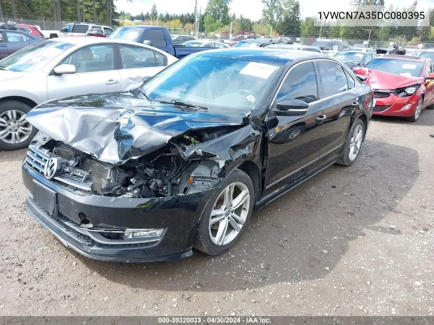 1VWCN7A35DC080395 2013 Volkswagen Passat 2.0L Tdi Sel Premium