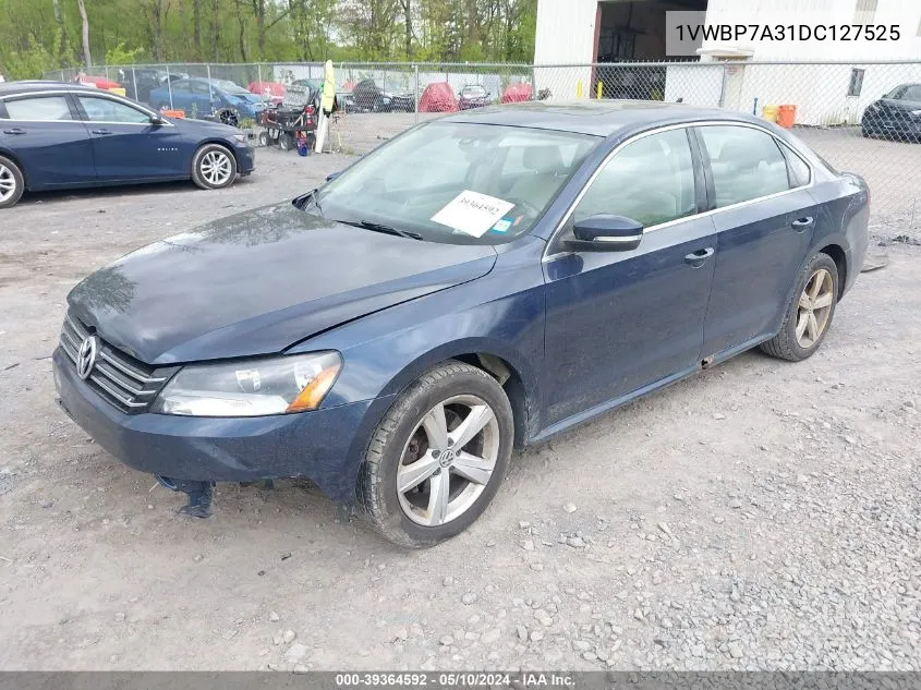 1VWBP7A31DC127525 2013 Volkswagen Passat 2.5L Se