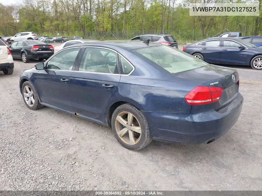 1VWBP7A31DC127525 2013 Volkswagen Passat 2.5L Se