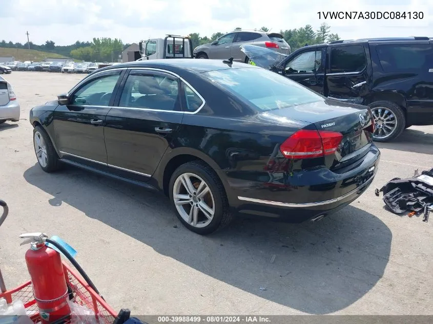 2013 Volkswagen Passat 2.0L Tdi Sel Premium VIN: 1VWCN7A30DC084130 Lot: 39988499