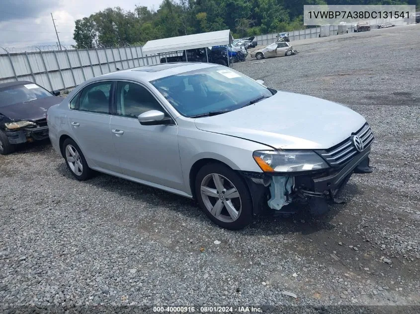 2013 Volkswagen Passat 2.5L Se VIN: 1VWBP7A38DC131541 Lot: 40000916