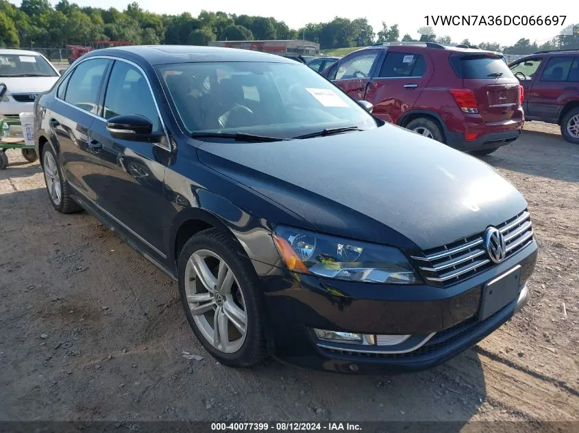 2013 Volkswagen Passat 2.0L Tdi Sel Premium VIN: 1VWCN7A36DC066697 Lot: 40077399