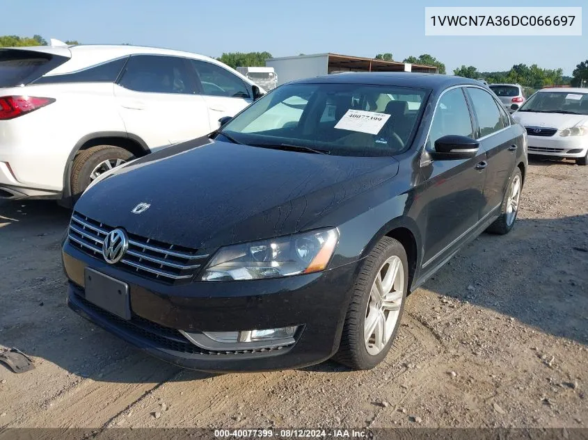 2013 Volkswagen Passat 2.0L Tdi Sel Premium VIN: 1VWCN7A36DC066697 Lot: 40077399