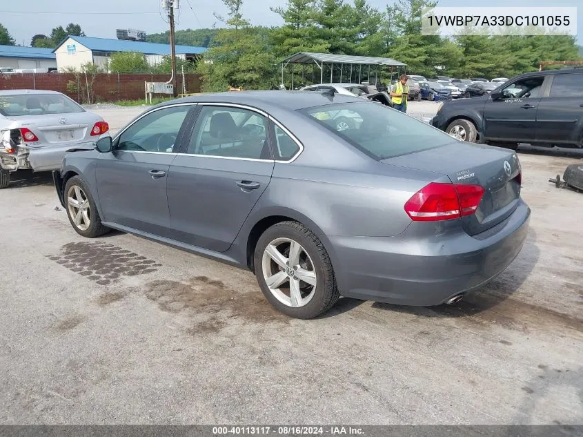 2013 Volkswagen Passat 2.5L Se VIN: 1VWBP7A33DC101055 Lot: 40113117