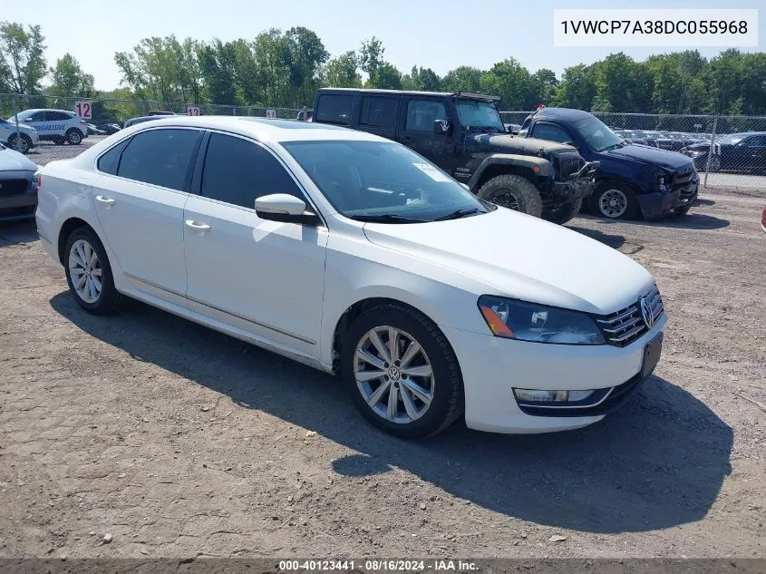 2013 Volkswagen Passat 2.5L Sel Premium VIN: 1VWCP7A38DC055968 Lot: 40123441