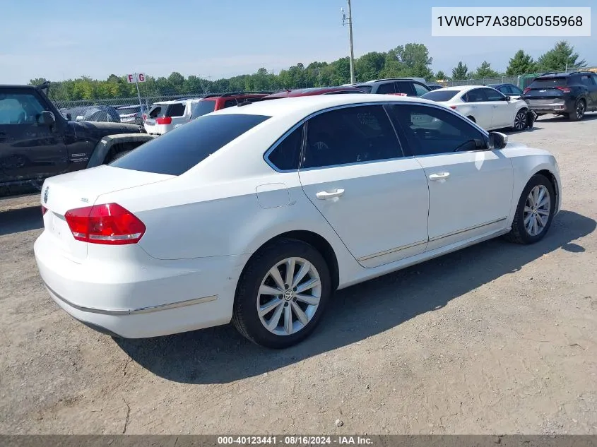 2013 Volkswagen Passat 2.5L Sel Premium VIN: 1VWCP7A38DC055968 Lot: 40123441