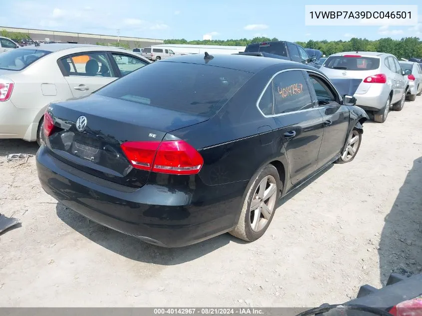 1VWBP7A39DC046501 2013 Volkswagen Passat 2.5L Se