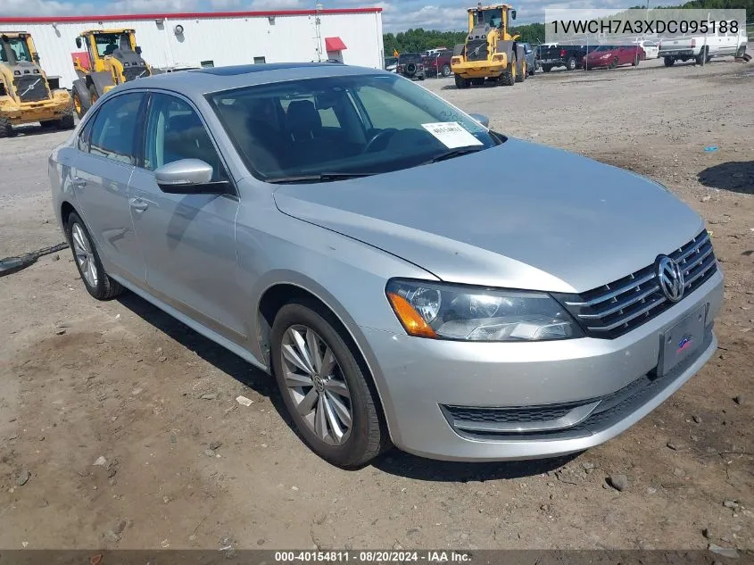 2013 Volkswagen Passat Sel VIN: 1VWCH7A3XDC095188 Lot: 40154811