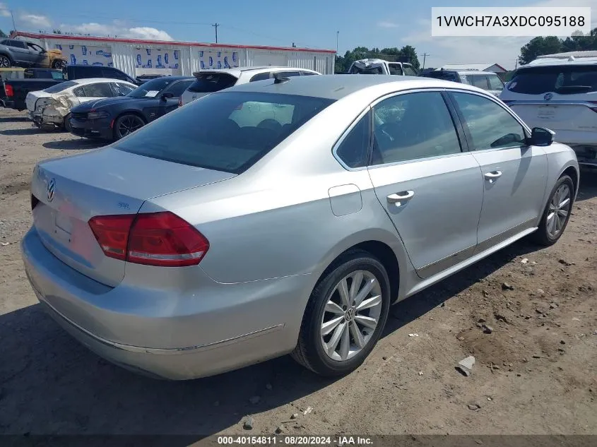 2013 Volkswagen Passat Sel VIN: 1VWCH7A3XDC095188 Lot: 40154811