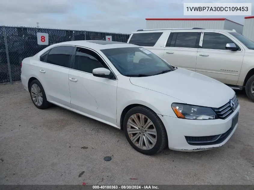 2013 Volkswagen Passat 2.5L Se VIN: 1VWBP7A30DC109453 Lot: 40180363