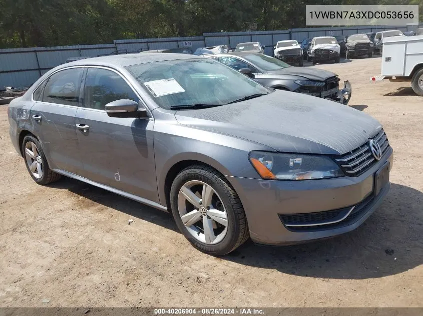 2013 Volkswagen Passat 2.0L Tdi Se VIN: 1VWBN7A3XDC053656 Lot: 40206904