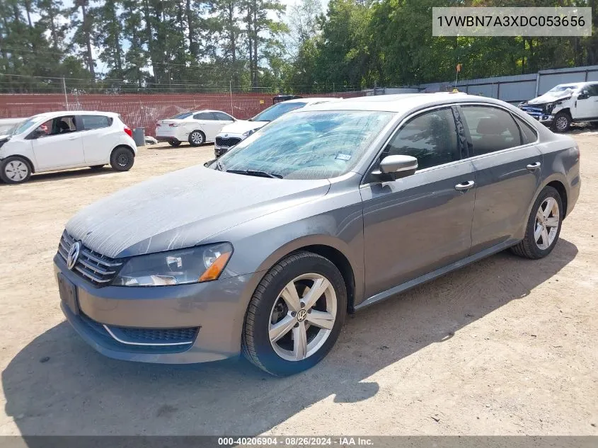 1VWBN7A3XDC053656 2013 Volkswagen Passat 2.0L Tdi Se