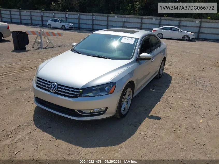 1VWBM7A37DC066772 2013 Volkswagen Passat 3.6L V6 Se