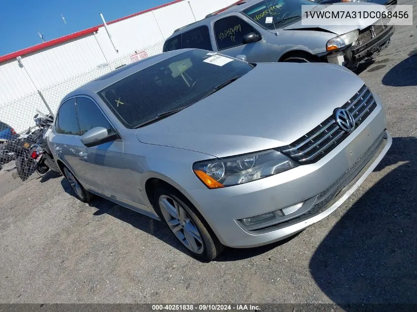 2013 Volkswagen Passat Sel VIN: 1VWCM7A31DC068456 Lot: 40251838