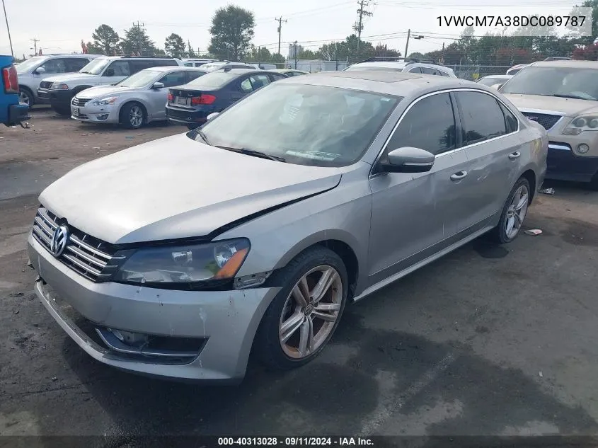 2013 Volkswagen Passat Sel VIN: 1VWCM7A38DC089787 Lot: 40313028