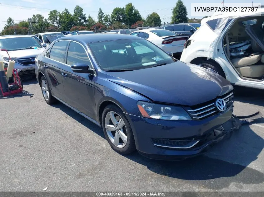 2013 Volkswagen Passat 2.5L Se VIN: 1VWBP7A39DC127787 Lot: 40329163