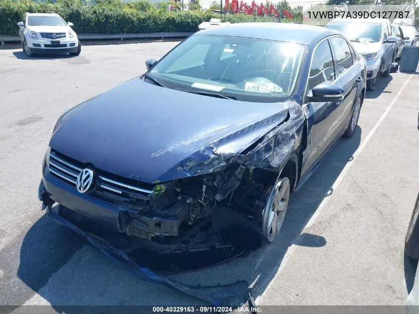 2013 Volkswagen Passat 2.5L Se VIN: 1VWBP7A39DC127787 Lot: 40329163