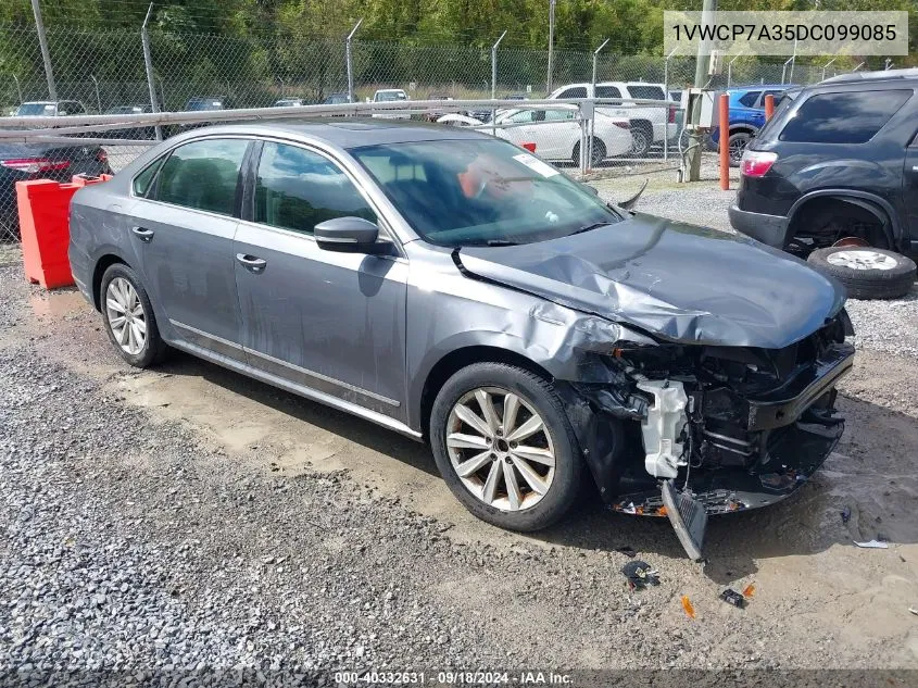 1VWCP7A35DC099085 2013 Volkswagen Passat 2.5L Sel Premium