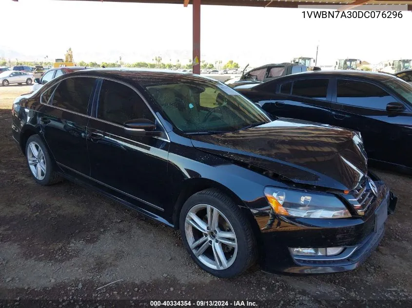 2013 Volkswagen Passat Se VIN: 1VWBN7A30DC076296 Lot: 40334354