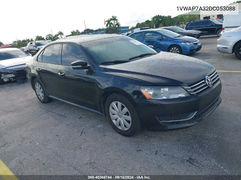 1VWAP7A32DC053088 2013 Volkswagen Passat S