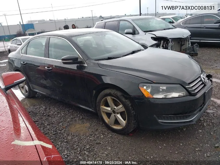 2013 Volkswagen Passat 2.5L Se VIN: 1VWBP7A3XDC008131 Lot: 40414175