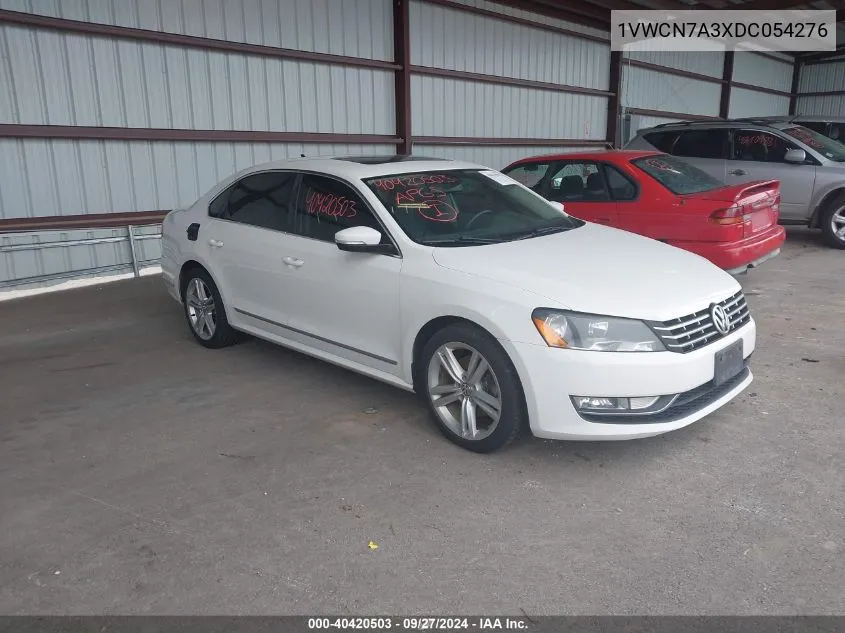 2013 Volkswagen Passat 2.0L Tdi Sel Premium VIN: 1VWCN7A3XDC054276 Lot: 40420503