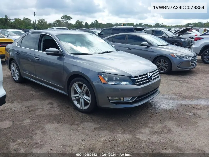 2013 Volkswagen Passat Se VIN: 1VWBN7A34DC073854 Lot: 40480352