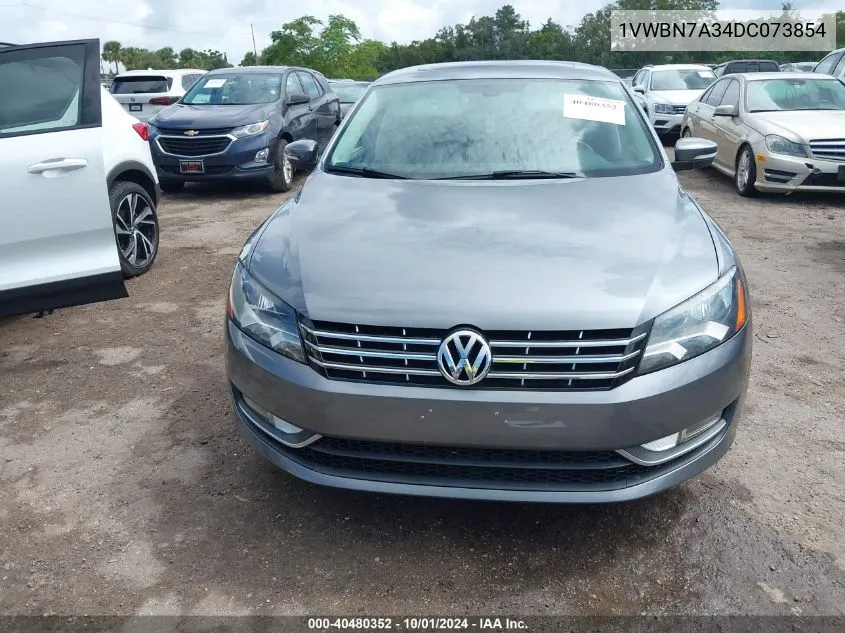 2013 Volkswagen Passat Se VIN: 1VWBN7A34DC073854 Lot: 40480352