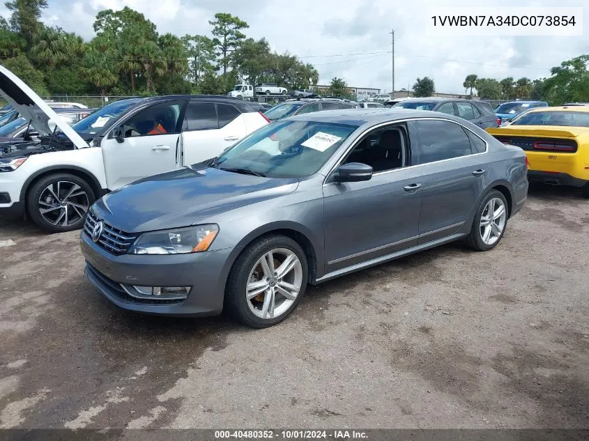 2013 Volkswagen Passat Se VIN: 1VWBN7A34DC073854 Lot: 40480352