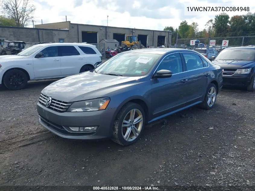 2013 Volkswagen Passat 2.0L Tdi Sel Premium VIN: 1VWCN7A37DC084948 Lot: 40532828