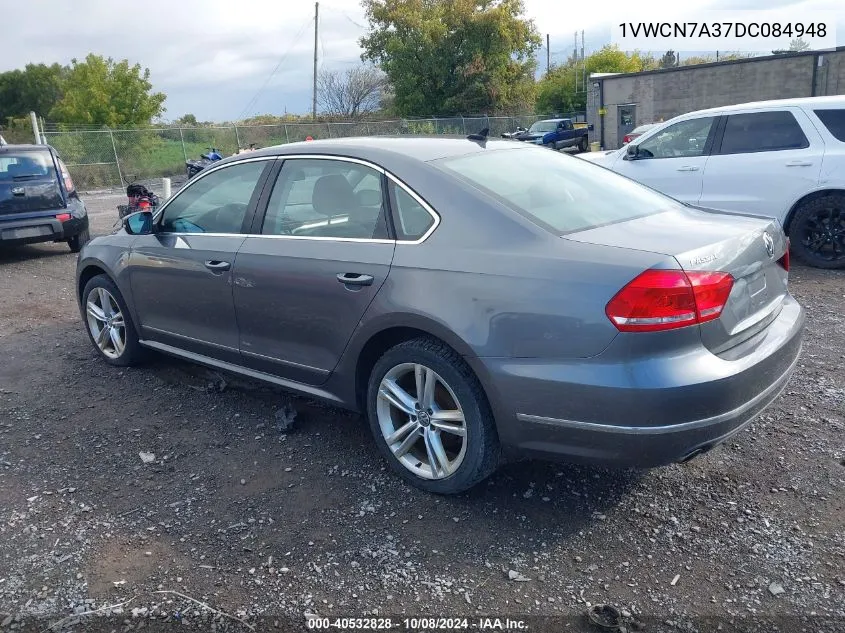 2013 Volkswagen Passat 2.0L Tdi Sel Premium VIN: 1VWCN7A37DC084948 Lot: 40532828