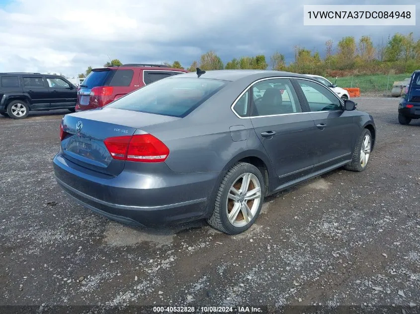 2013 Volkswagen Passat 2.0L Tdi Sel Premium VIN: 1VWCN7A37DC084948 Lot: 40532828